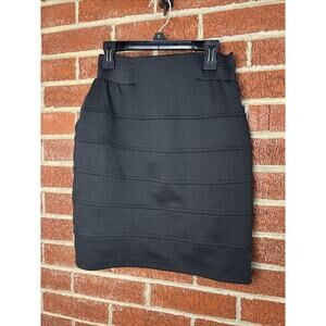 IZ Byer Juniors Bandage Skirt Black Small